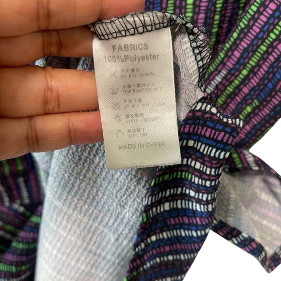 ChArmkpR Short Sleeve Round Neck Half Button Pullover Shirt Multi Color Size M - Picture 4 of 6